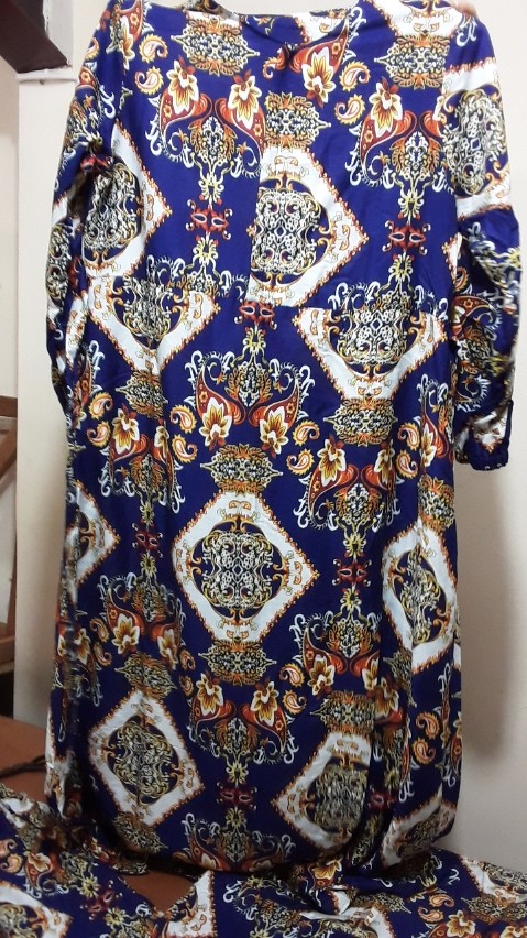 ( Promo ) Gamis Batik Bahan Katun Rayon Uk Xl Bahan Tebal Klep Adem Halus Lembut