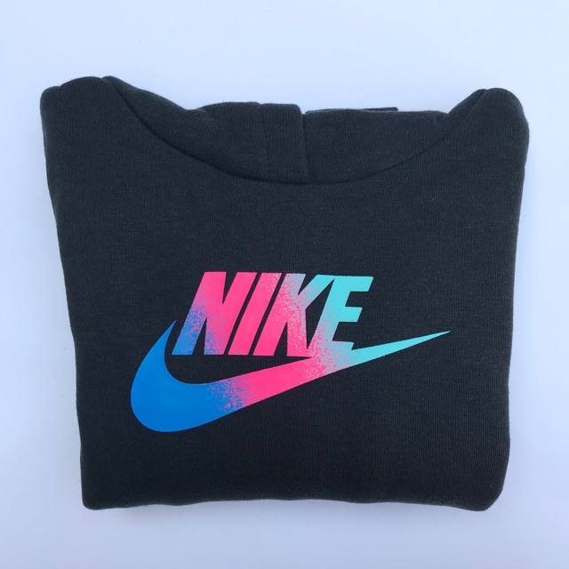 Jumper Hoodie Anak NIKE Warna Hitam dan Grey Original