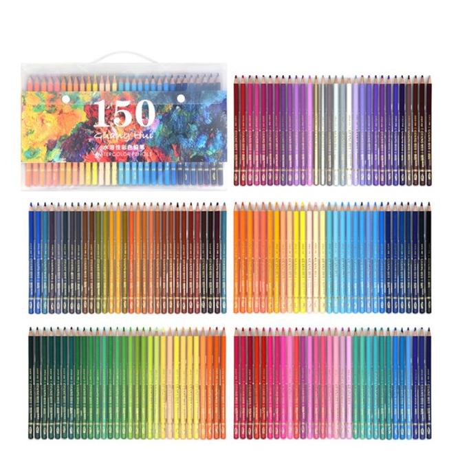 

BRUTFUNER 608 COLORED PENCIL SET 150 COLORS WATER SOLUBLE JAK YHJTY54654