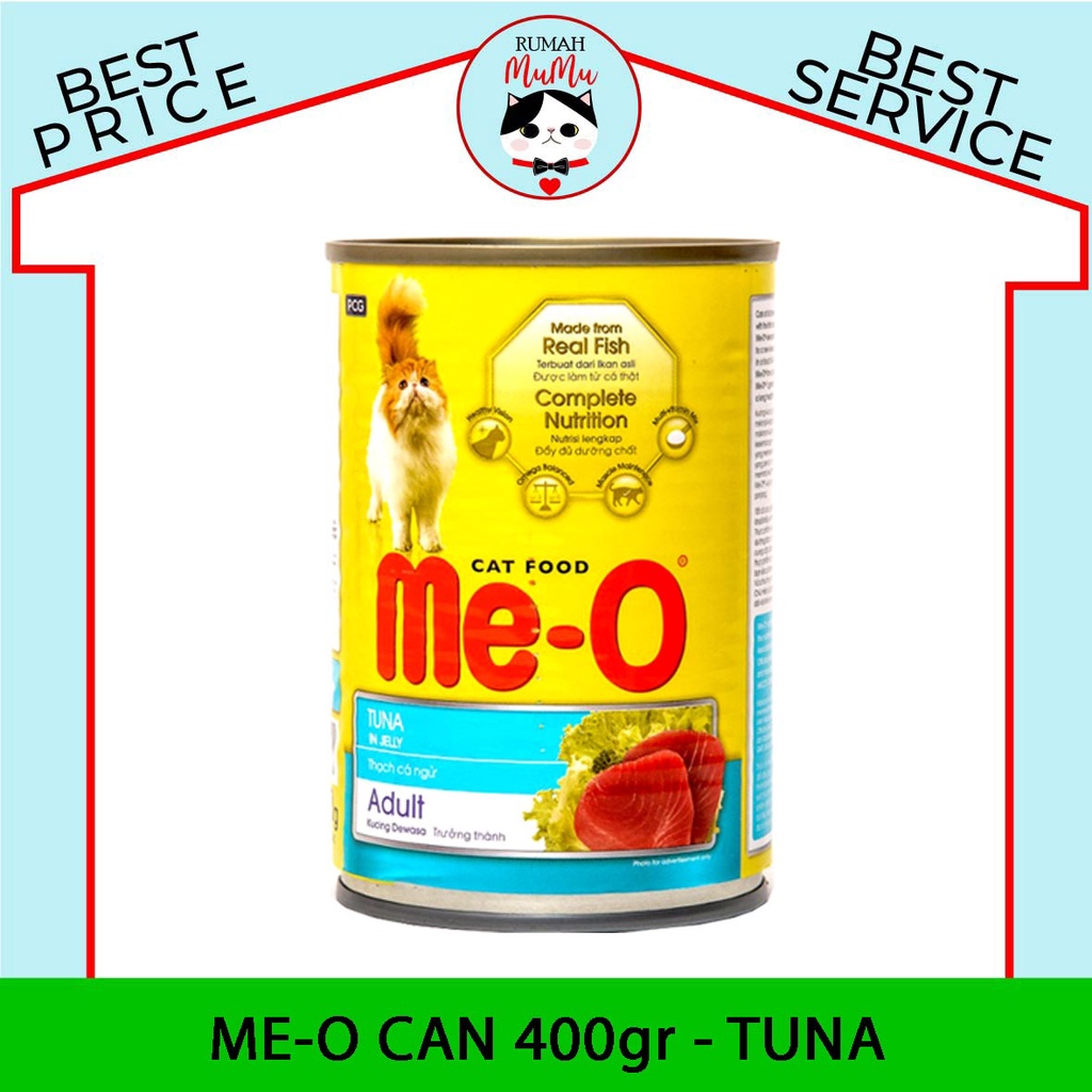 MAKANAN KALENG KUCING DEWASA MERK MEO 400GR