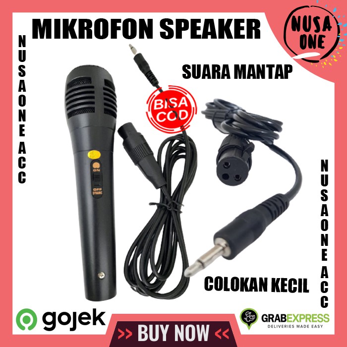 MIC KABEL COLOKAN KECIL MIKROFON SPEAKER MICROPHONE KARAOKE MIC SPEAKER KABEL COLOKAN KECIL