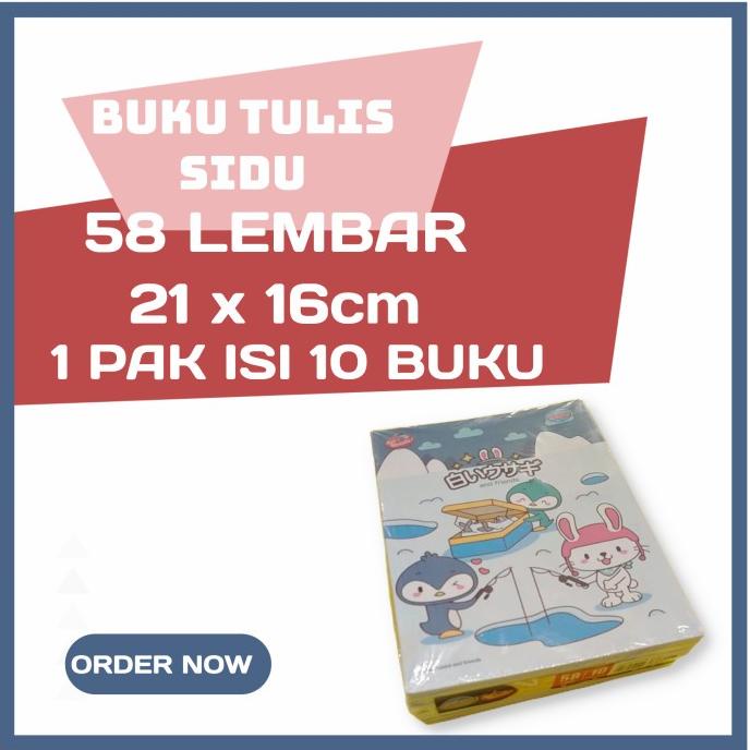 

Office & Stationery | Buku Tulis | Buku Tulis Sidu 58 Lembar Isi 10 Buku | Best Seller