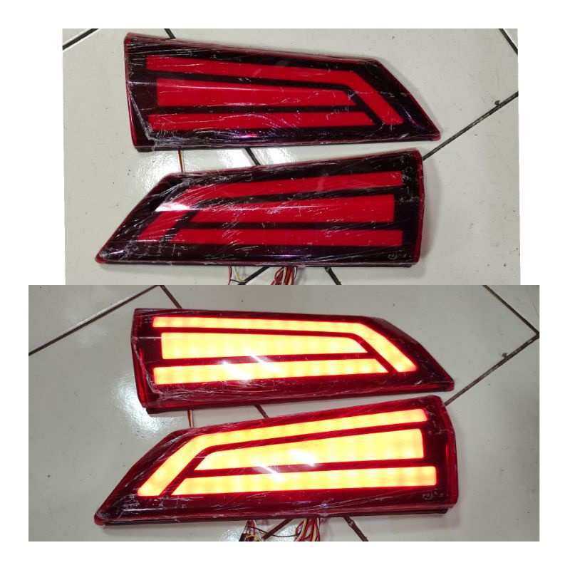 Lampu reflektor bagasi belakang Toyota Calya Sigra variasi hiasan eksterior mobil