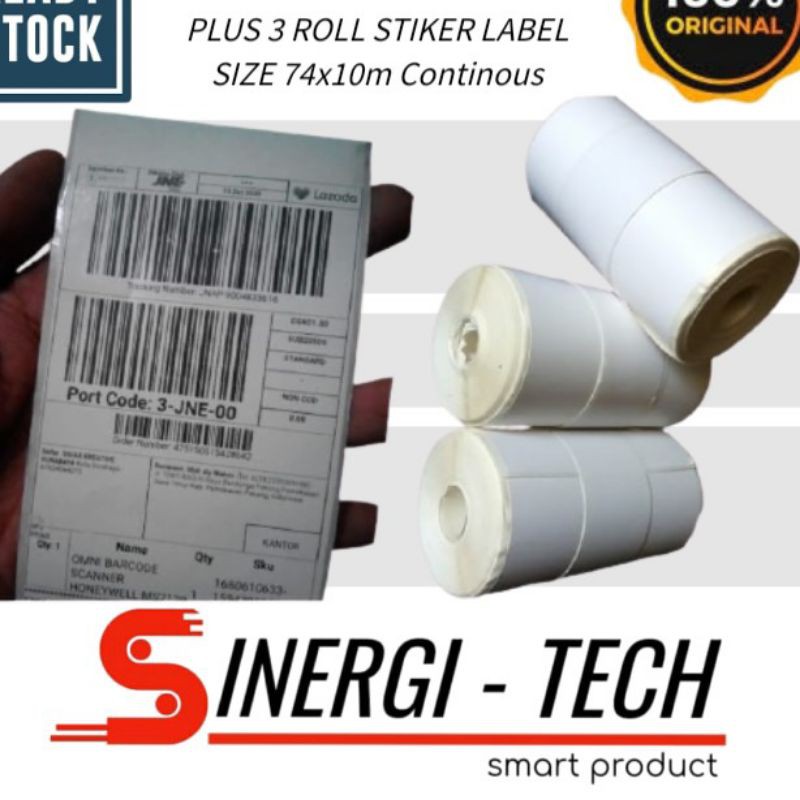 

KERTAS LABEL THERMAL STICKER 80mm CONTINOUS 80x6