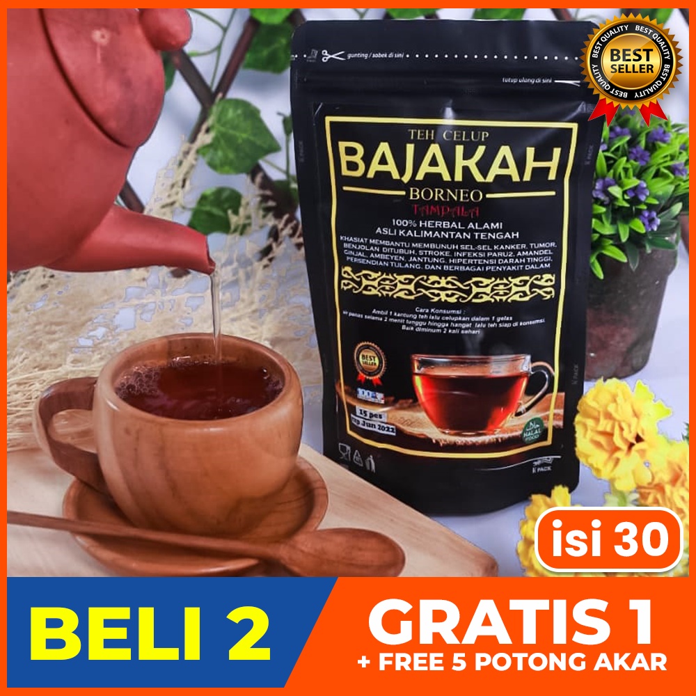 

[TERLARIS] TEH BAJAKAH ISI 30 (BELI 2 GRATIS 1) + FREE 5 POTONG, Kualitas Terbaik Akar Bajakah Original