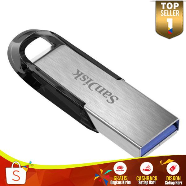 Sandisk Ultra Flair SC 11 USB 3.0 Flash Drive Casing Logam Awet Flashdisk Kecepatan Transfer Tinggi