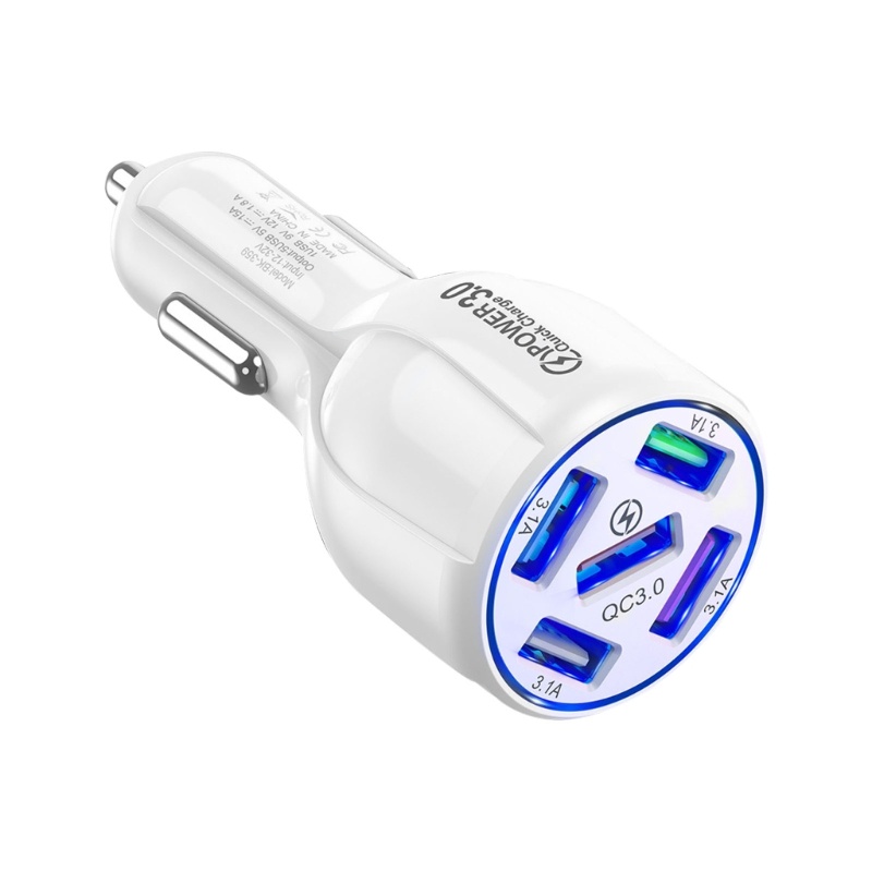 Zzz Adapter Power Charger 5 Port USB Fast Charging Untuk Note 20 / 10 S21 / 20 / 10 QC3.0