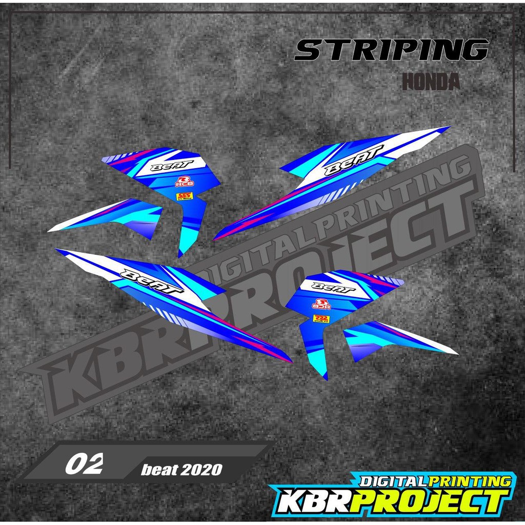 (COD) BEAT DELUXE 2020 STIKER MOTOR STICKER STRIPING LIST VARIASI STRIPING RACING MODIFIKASI