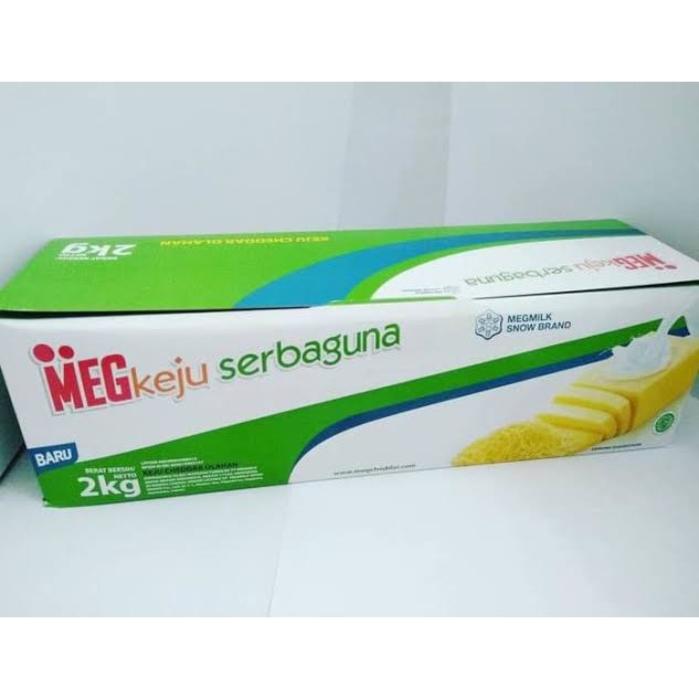 

Keju Meg Cheddar HIJAU serbaguna 2kg