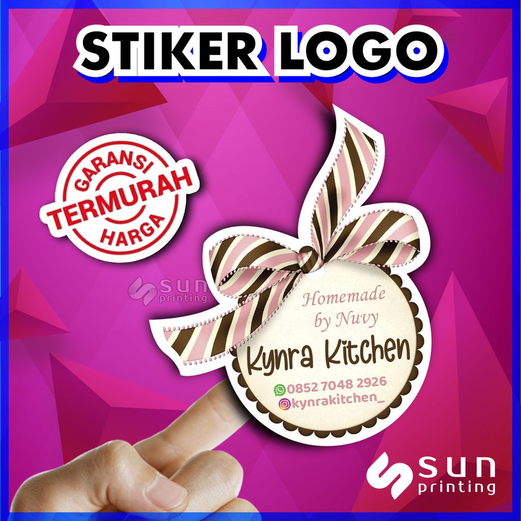 

STIKER VINYL ( LOGO / OLSHOP / KEMASAN / LABEL ) ANTI AIR (100PCS)