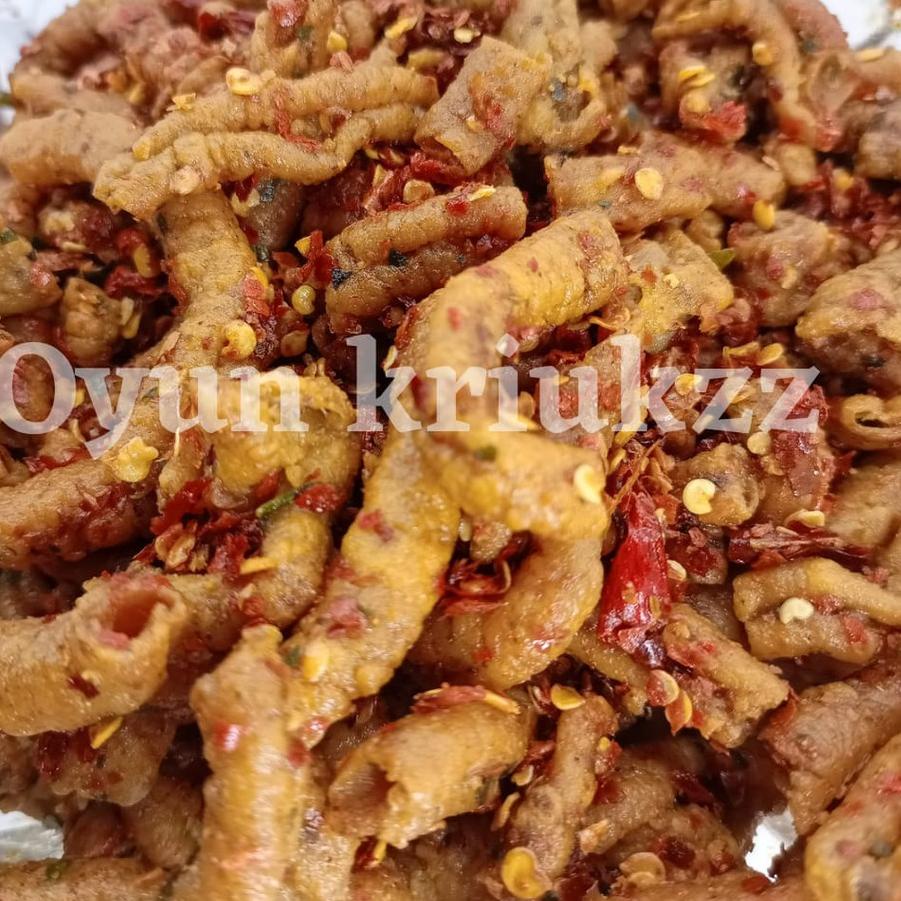 Jual Penjualan Mega Usus Ayam Crispy Kriuk Cikruh Pedas Jeruk Gurih