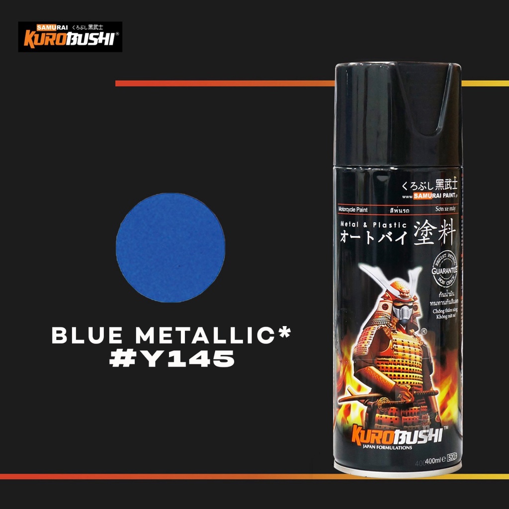 Samuraipaint, Blue Metallic Y145 Cat Aerosol Kualitas Kompresor