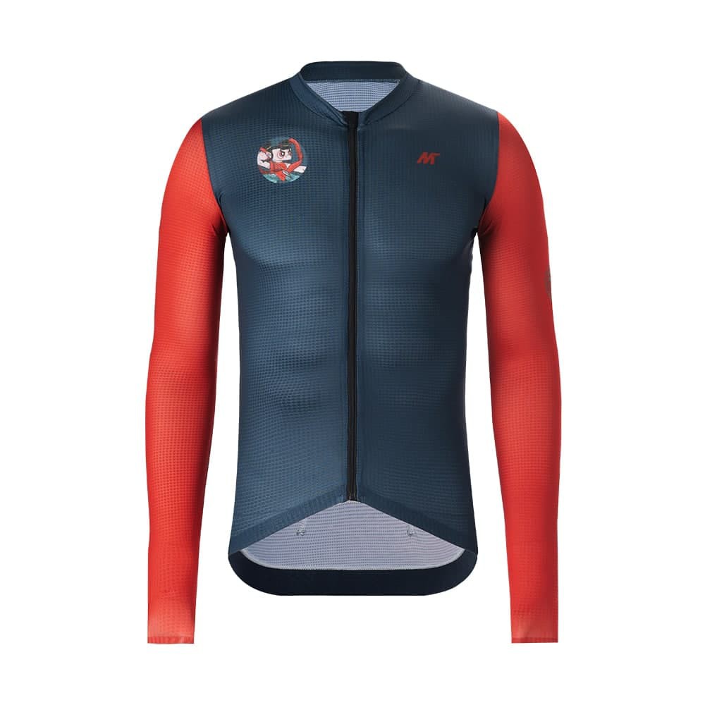 Jersey Sepeda Mysenlan Long Sleeve Jersey Nezha Blue