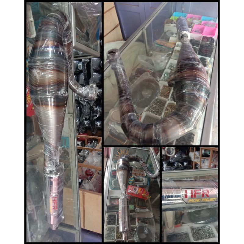 knalpot Vespa racing buang kiri