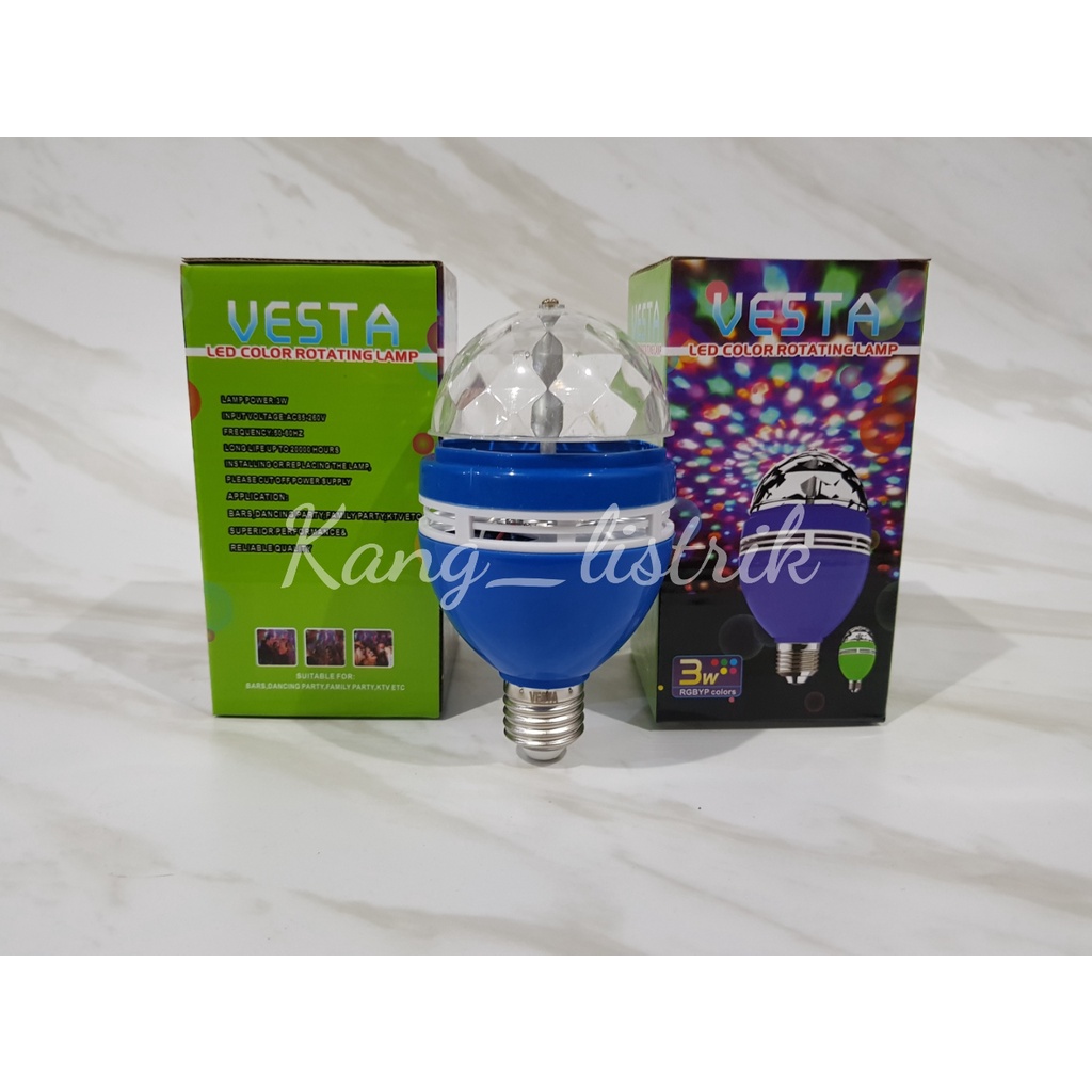 Lampu Bohlam LED Disco E27 ENTER / Lampu Disco Enter RGB E27