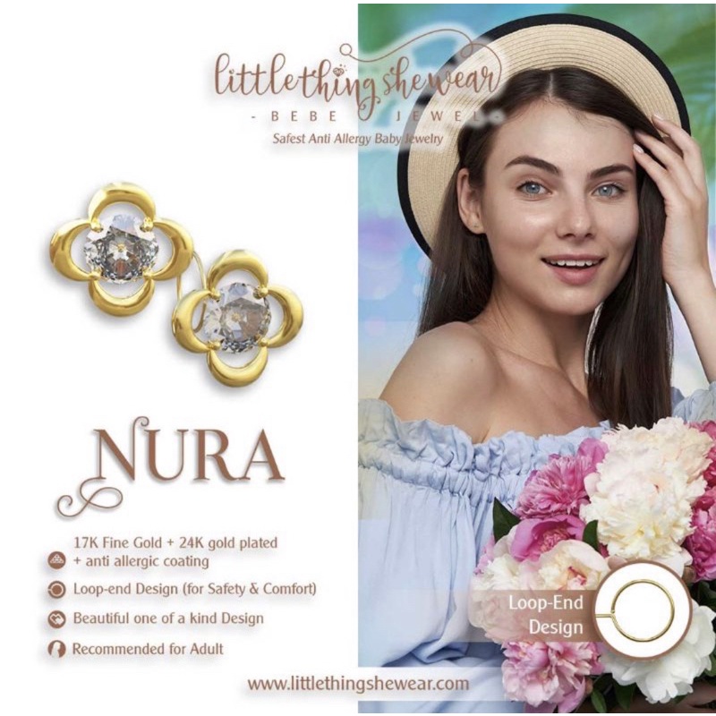 Littlethingshewear - Anting NURA 0.6gr