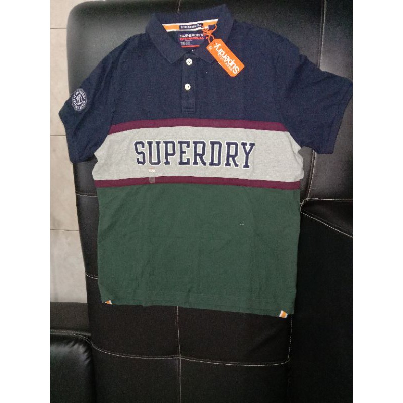 original Superdry classic applque kaos polo