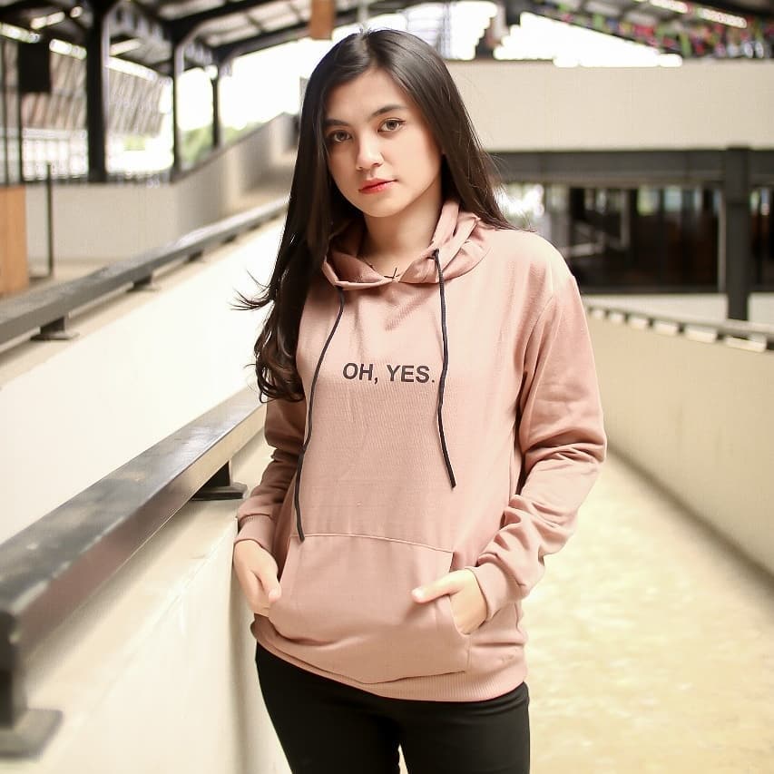 Sweater Hoodie Wanita Partpart Sweater Fleece Terlaris-model 9