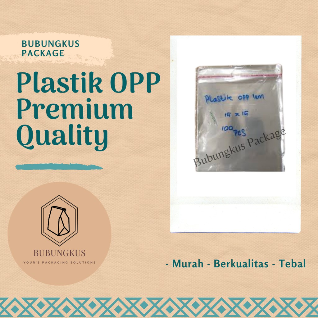 Plastik OPP Donat 15x15cm 100pcs / Plastik Opp / Plastik Donat / Plastik Roti