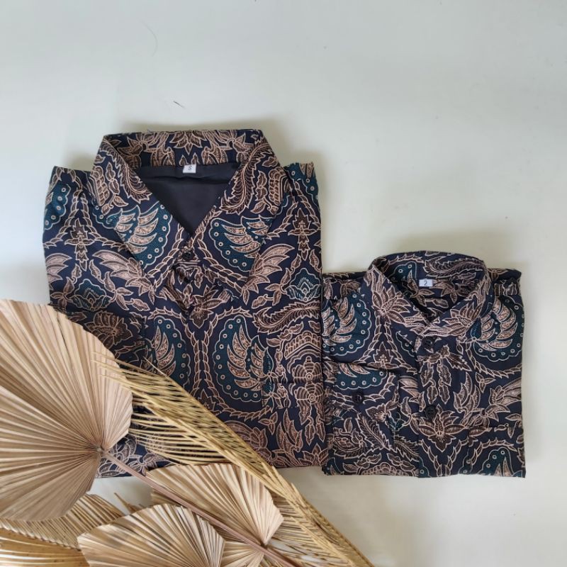 Couple Batik Ayah Anak Katun Primisima Lapis Furing High Quality