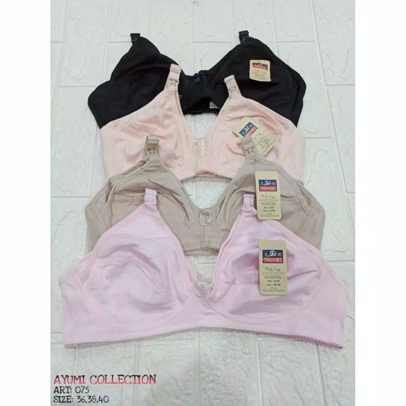 Bra BH MENYUSUI Tanpa Busa Tanpa Kawat / Bra Maternity / Nursing Bra / wenli