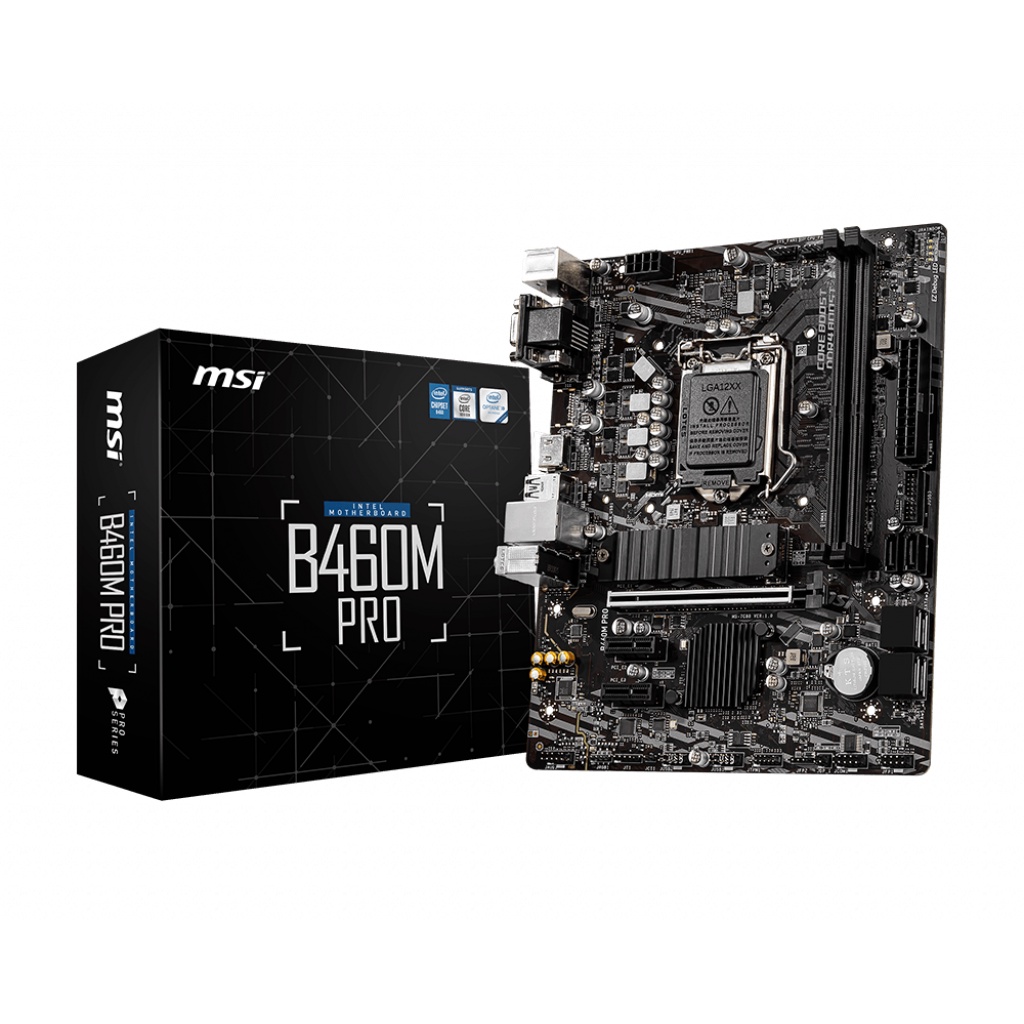 Motherboard MSI B460M PRO (LGA1200, B460, DDR4, USB3.2)