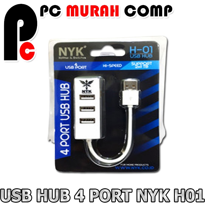 USB HUB 4 Port NYK H-01 HI-SPEED Support 2tb