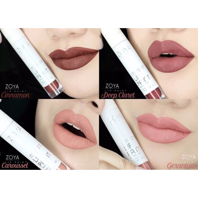 Lip Paint Zoya Cosmetics Shopee Indonesia Lipstik zoya mocha mousse