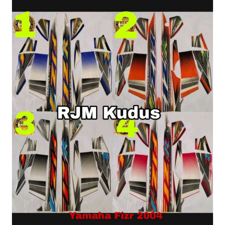 Stiker Striping Yamaha Fizr Fisr 2004
