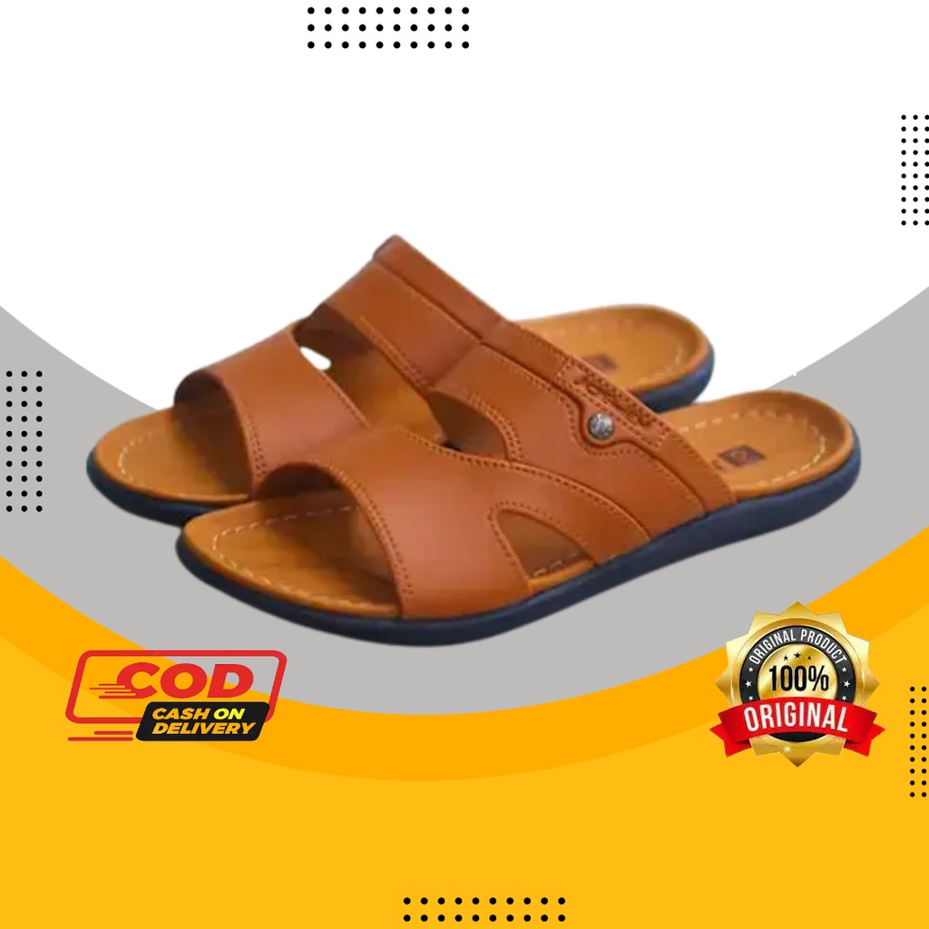 sendal sandal selop slop slip on sandal kondangan cowok laki pria remaja dewasa kulit hitam kekinian