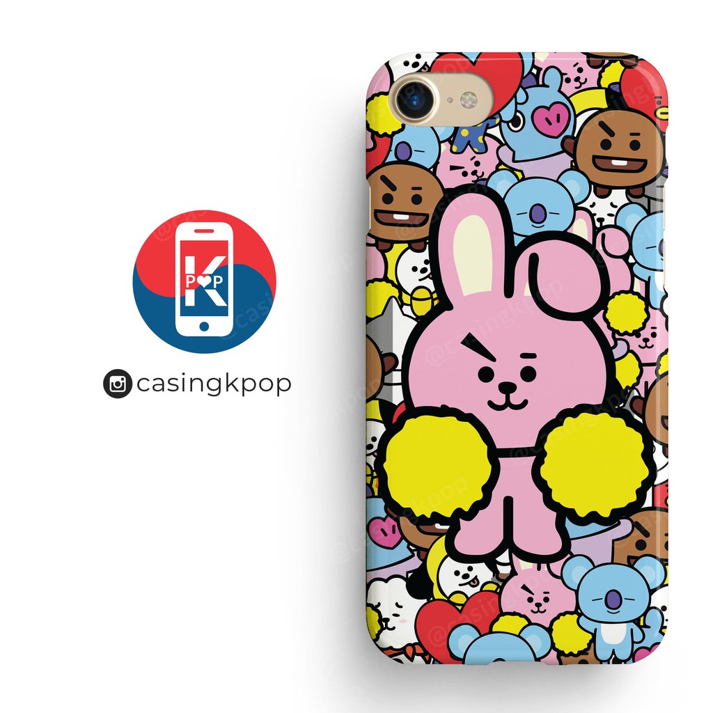 CASEME CASING HP KPOP XIAOMI/OPPO/VIVO/SAMSUNG/IPHONE BT21 ALL FRIENDS COOKY