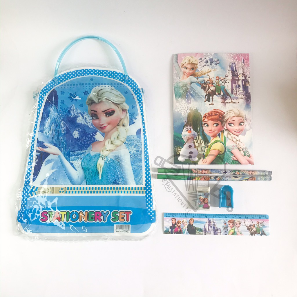 

STUDY SET / stationery set tas FROZEN / CARS / SPIDERMAN / HELLOKITTY / PRINCESS