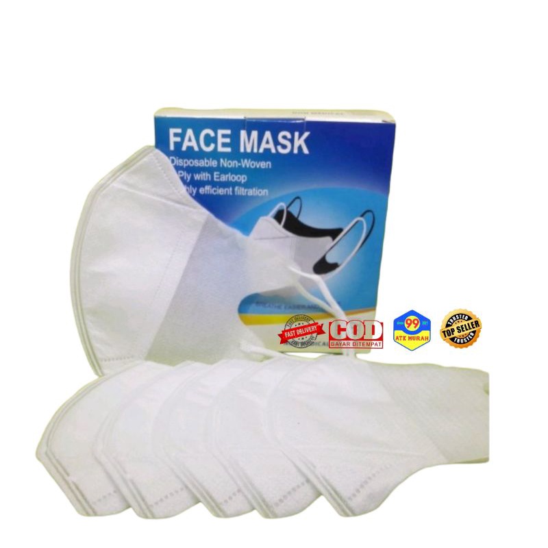 MASKER DUCKBILL isi 50/masker cantol/masker murah