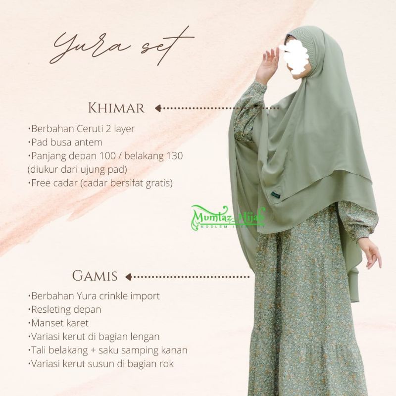 gamis set yura / yura gamis set by mumtaz hijab