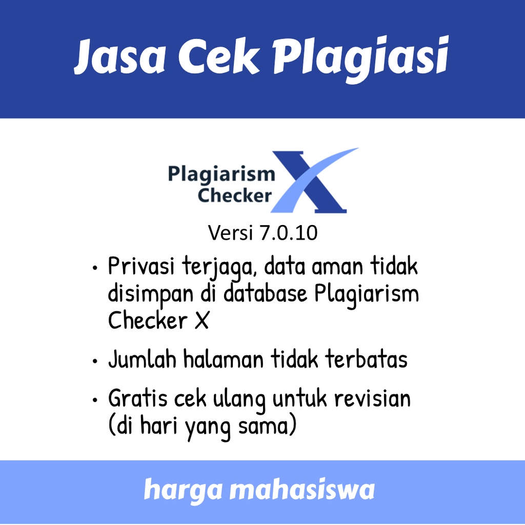 Plagiarism Checker X, Jasa Cek Plagiasi