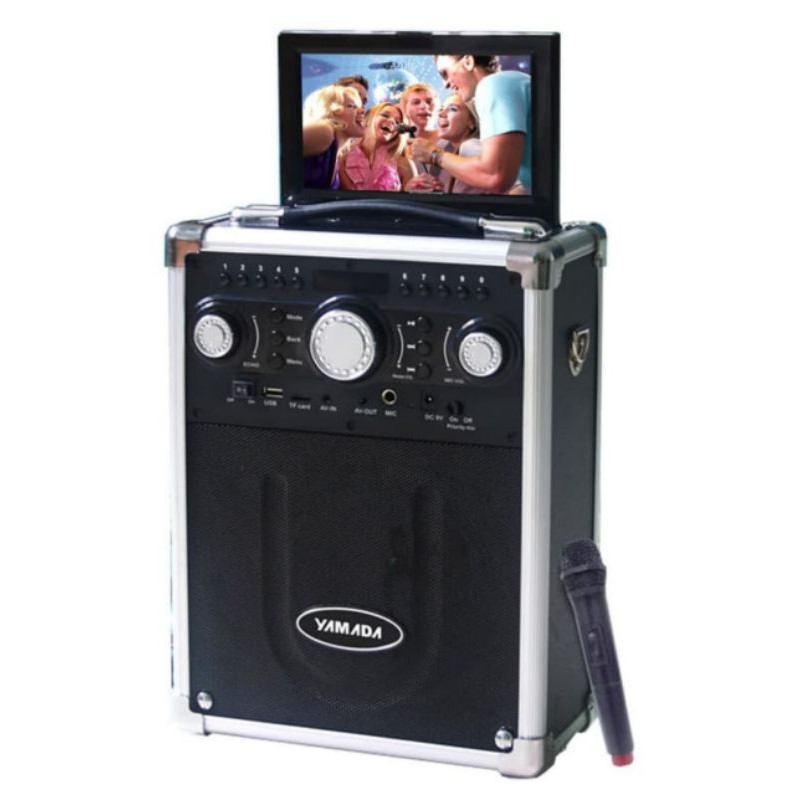 yamada speaker DM T6 400w karaoke layar 7inch