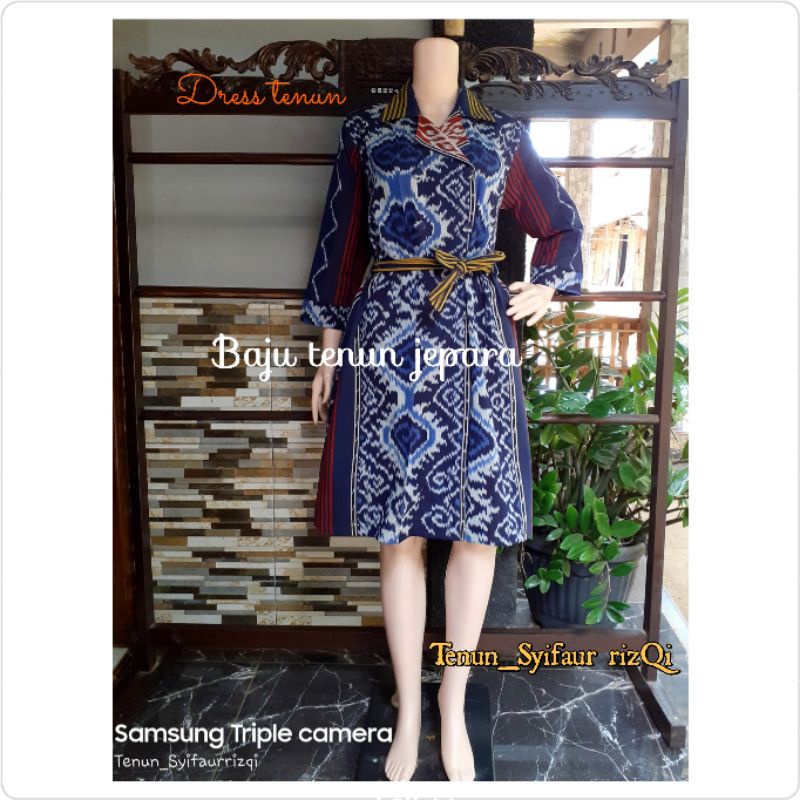 Dress tenun jepara baju tenun jepara etnik kontemporer jas DTB97