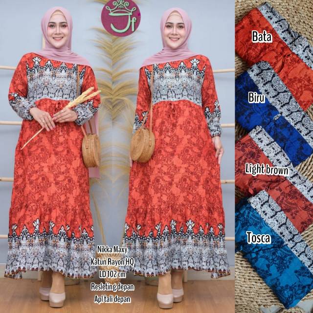 Gamis katun rayon //JF573