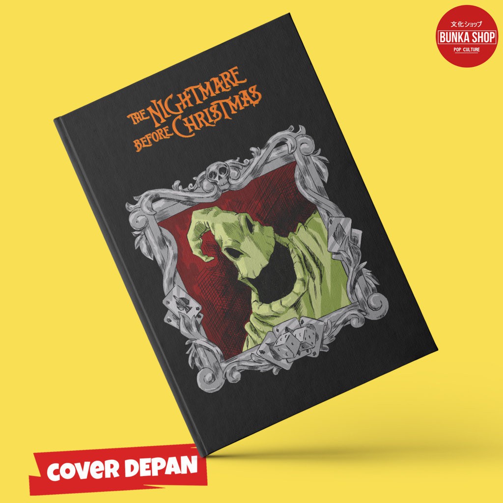

Note Book Hardcover Film The Nightmare Before Christmas Oogie Boogie Ukuran A5 Jurnal Agenda Planner Gift Couple
