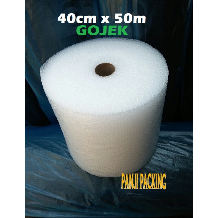 

SLM7 Bubble wrap bening 40cm x 50m plastik buble wa roll Bandung gojek