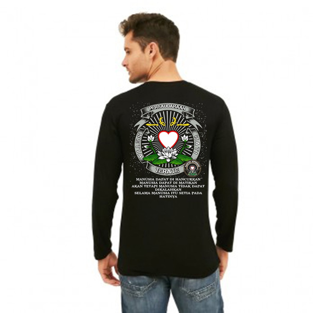 KAOS PSHT TERATE COWOK CEWEK LENGAN PANJANG ATASAN TSHIRT DISTRO TERMURAH TERBARU