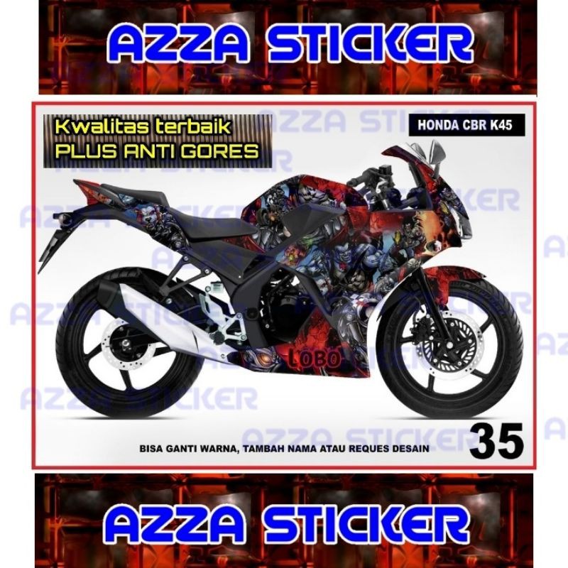 Sticker Striping Decal CBR150 K45 Full Body, Sticker Decal CBR150 K45 Full Body, Decal CBR150 K45 35