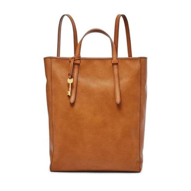TAS FOSSIL CAMILLA CONVERTIBLE BACKPACK TAN LARGE