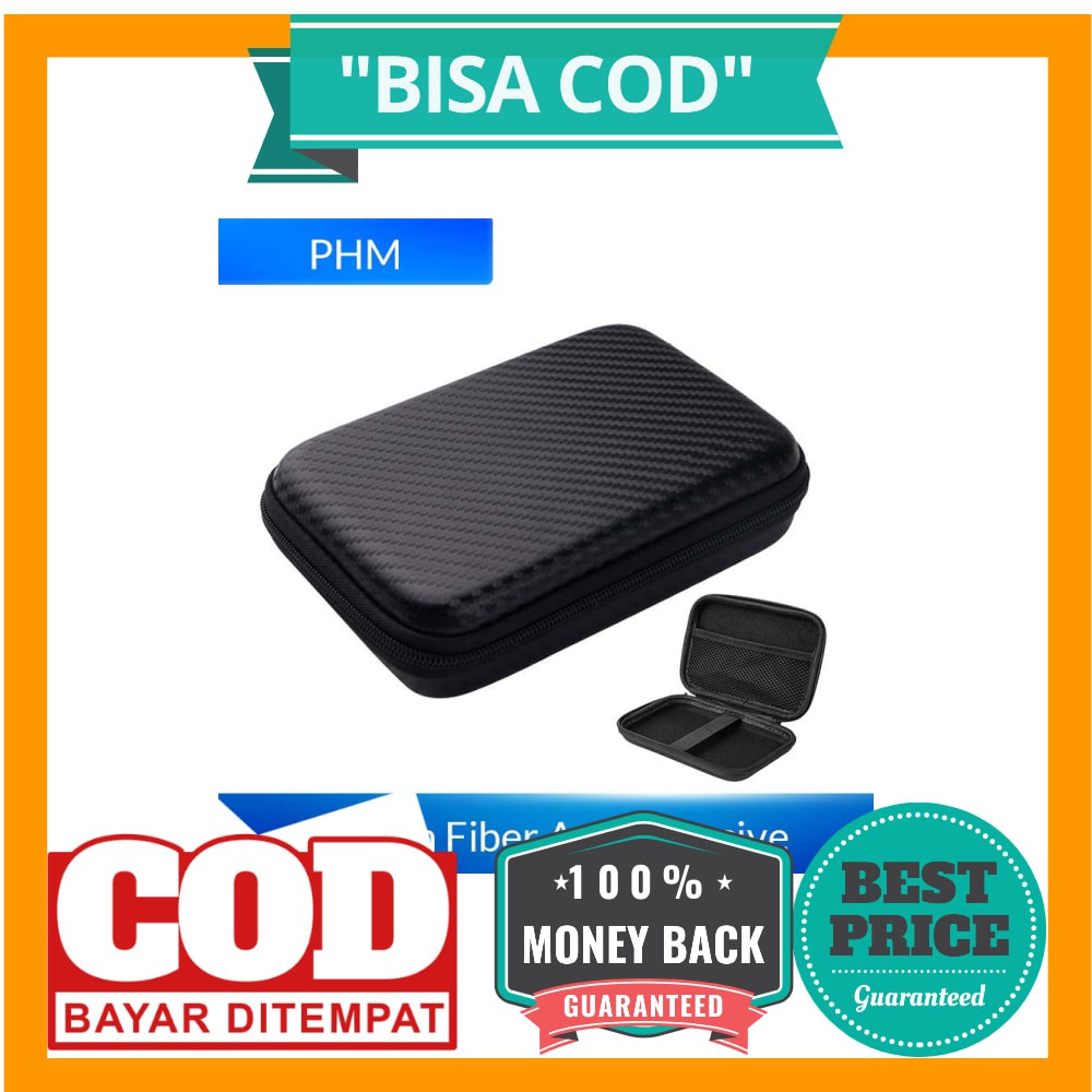 BISA COD Taffware Kotak Penyimpanan Harddisk HDD Protective EVA Case 2.5 Inch - C6963 - Black