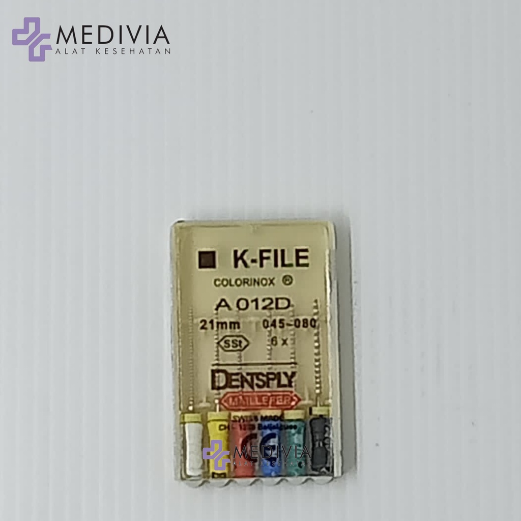 k file dentsply 06, 08, 10, 15-40, 45-80 21mm dan 25mm