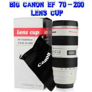 Mug Lensa Kamera BIG Canon Tele Ef 70-200 Collector Lens Cup Camera Besar Jumbo Gelas unik koleksi