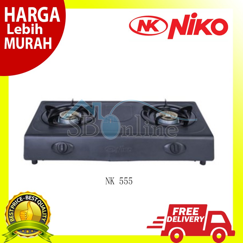 Niko NK 555 Kompor Gas 2 Tungku