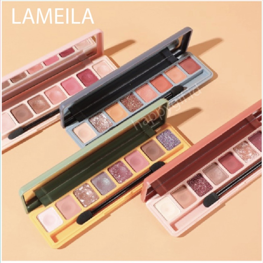 LAMEILA EYESHADOW GLITTER 8 COLOR MATTE NUDE LONG LAST LA033