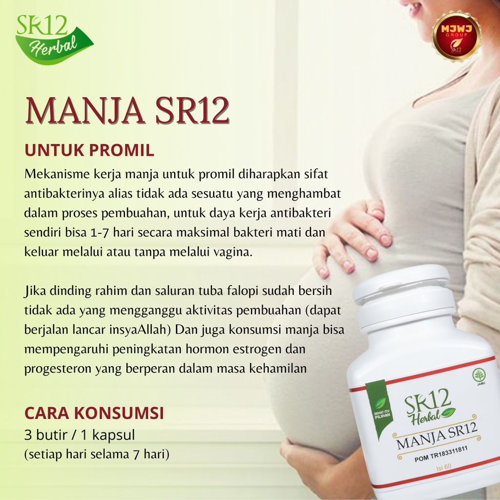 MANJAKANI SR12 HERBAL AMPUH ATASI KEPUTIHAN / MERAPATKAN MISS V / MELANCARKAN  HAID / PROMIL / KISTA