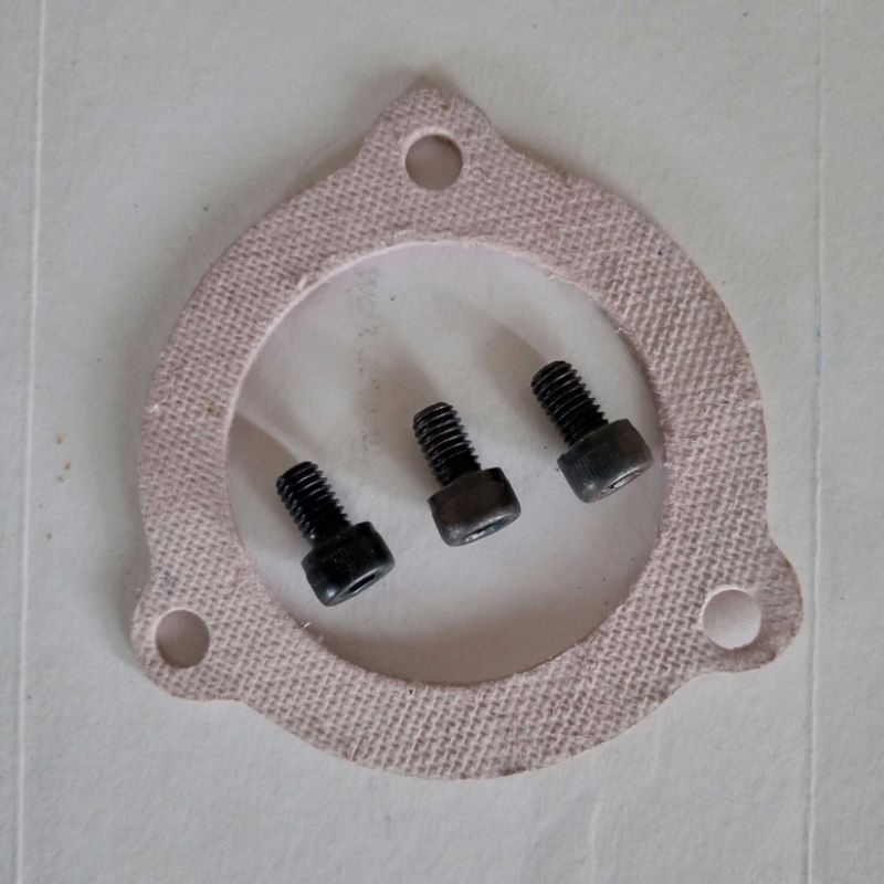 3 baut L dan gasket perpack packing pack knalpot satria fu standar CBU Ckd-Gasket + 3 baut